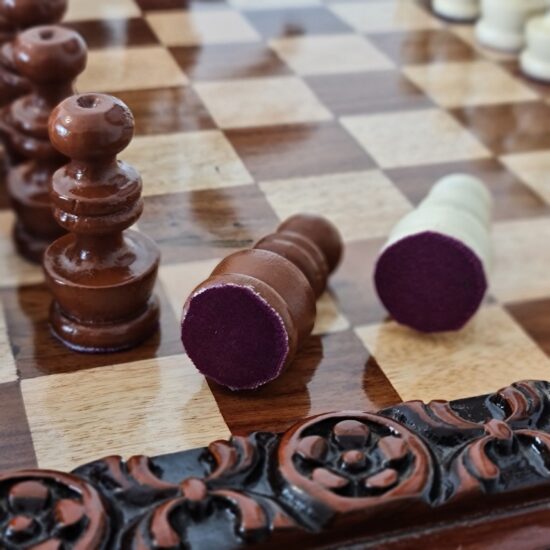 hand carved chess set