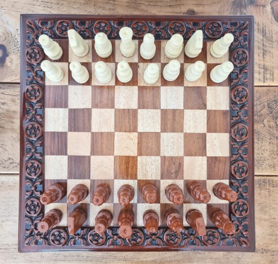 handmade chess set
