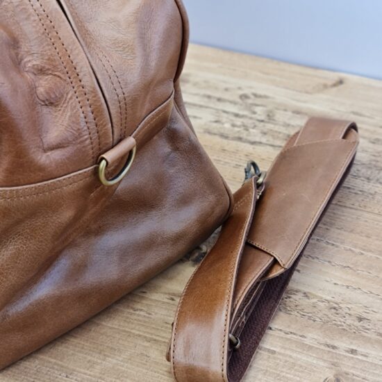 real leather travel bag