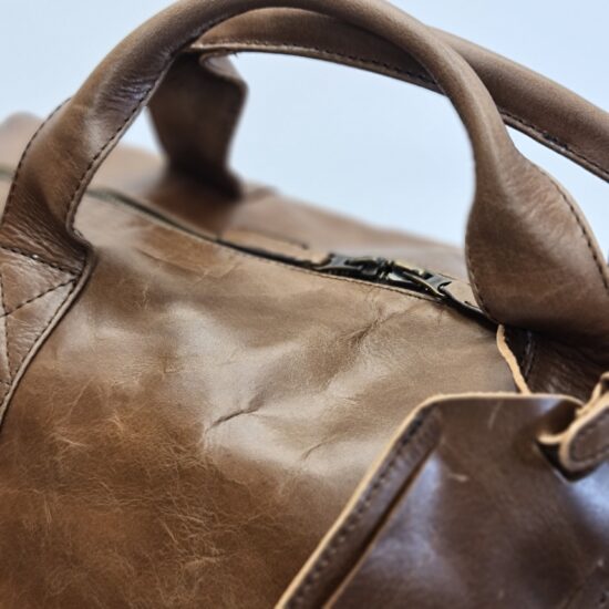 leather duffel bag